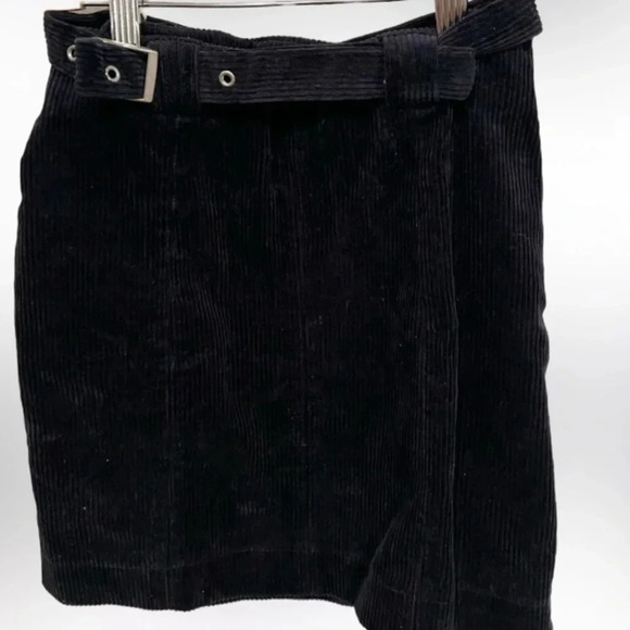 Urban‎ outfitters velvet dark blue belt skirt size XS - Picture 2 of 7